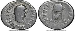 Ancients Roman Imperial Vitellius (late April-20 December AD 69). AR denarius (20mm, 6h). NGC VG. Rome, late April-December AD 69. A VITELLIVS GERM IMP AVG TR P, laureate head of Vitellius right / XV 