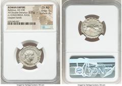 Ancients Roman Imperial Balbinus (April-July AD 238). AR antoninianus (24mm, 3.77 gm, 6h). NGC Choice AU 5/5 - 4/5. Rome. IMP CAES D CAEL BALBINVS AVG, radiate, draped, and cuirassed bust of Balbinus 