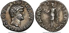Ancients Roman Imperial Otho (January-April AD 69). AR denarius (18mm, 3.30 gm, 5h). NGC XF 5/5 - 2/5, scuffs. Rome. IMP M OTHO CAESAR AVG TR P, bare, bewigged head of Otho right / PAX ORB-IS-TERRARVM