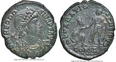 Ancients Ancient Lots ANCIENT LOTS. Roman Imperial. Theodosius I the Great (AD 379-395). Lot of four (4) AE issues. NGC VF-Choice XF, scratches. Includes: Four AE issues of Theodosius I, various mints