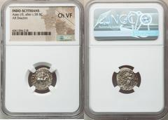Ancients Ancient Lots ANCIENT LOTS. Oriental. Indo-Scythian Kingdom. Azes I/II (after ca. 58 BC). Lot of five (5) AR drachms. NGC Choice VF. Includes: Five AR drachms, all Pushkalavati. BAΣIΛEΩΣ BAΣIΛ