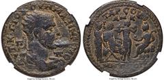 Ancients Roman Provincial CILICIA. Tarsus. Maximinus I (AD 235-238). AE (36mm, 23.61 gm, 1h). NGC Choice Fine 5/5 - 3/5, repatinated. ΑΥΤ•K•Γ•ΙΟΥ•ΟΥΗ ΜΑΞΙΜЄΙΝΟϹ, radiate, draped, and cuirassed bust of