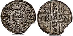Great Britain Archbishops of Canterbury. Ceolnoth (833-870) Penny ND (c. 854-864) Chipped NGC, Canterbury mint, Beornwulf as moneyer, Inscribed Cross type, S-894, N-245 (R), SCBI IV (Copenhagen)-85, S