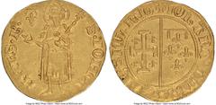France Provence. Joanna I of Naples gold Florin d'Or ND (1372) AU55 NGC, Dup-1673. 3.00gm. A scarce, small emission from Joanna's extensive reign witnessed at the very cusp of a Mint State designation