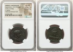 Ancients Roman Provincial THRACE. Anchialus. Maximinus I (AD 235-238). AE (29 mm, 14.39 gm, 1h). NGC Choice VF 5/5 - 4/5. AYT MAΞIMEINOC EVCEBHC AVΓ (partially ligate), laureate, draped, and cuirassed