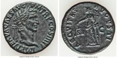 Ancients Roman Imperial Nerva (AD 96-98). AE as (27mm, 9.00 gm, 6h). Choice XF, tooled. Rome, AD 97. IMP NERVA CAES AVG-P M TR P COS III P P, laureate head of Nerva right / AEQVITAS-AVGVSTI, Aequitas 