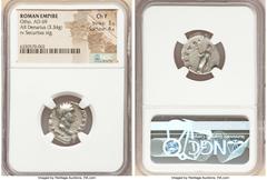 Ancients Roman Imperial Otho (January-April AD 69). AR denarius (19mm, 3.34 gm, 7h). NGC Choice Fine 3/5 - 4/5. Rome. IMP M OTHO CAESAR AVG TR P, bare, bewigged head of Otho right / SECV-RI-TAS P R, S
