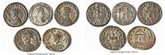 Ancients Ancient Lots ANCIENT LOTS. Roman Imperial. Probus (AD 276-282). Lot of five (5) BI antoniniani. Fine-VF. Includes: Five BI antoniniani of Probus, various types. Total of five (5) coins in lot