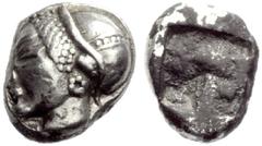 ANTIKE LOTS GRIECHISCHE MÜNZEN IONIEN. Kleinsilber. Klazomenai , Diobol, SNG München 453; Magnesia , Obol, ex MMDe 17 (2005), 1216; Milet , Obol, Klein, KM 424; Hemiobol, Klein, KM 429; Phokaia , Diob