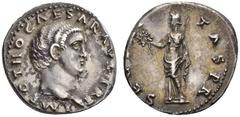 ROMAN COINS ROMAN EMPIRE OTHO, 69. Denarius. AR 3.46 g. IMP OTHO CAESAR AVG TR P Bare head r. Rev. SECVRI – TAS PR Securitas, wearing long robe, standing l., holding sceptre with her l. hand, wreath i