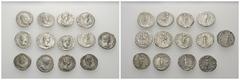 COINS OF THE ROMAN EMPIRE LOTS. Lot of 15 denarii: Soemias (RIC 241, VF), Maesa (RIC 268, VF), Geta (RIC 18, VF+), Domna (RIC 577, VF), Domna (RIC 593, VF), Domna (RIC 572, VF), Geta (RIC 9a, VF), Get