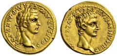 ROMAN COINS ROMAN EMPIRE CALIGULA, 37-41. With Germanicus († AD 19). Aureus, Lugdunum, 37-38. AV 7.67 g. C.CAESAR.AVG.GERM.PM.TR.POT Laureate head of Caligula r. Rev. GERMANICVS.CAES.P.C. CAES.AVG.GER