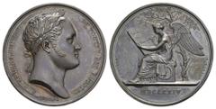RUSSIA TSARDOM, UNTIL 1917 Alexander I, 1801-1825. Silver medal 1814. By B. Andrieu. 39.00 g. Commemorating the presence of the Emperor in Paris. ALEXANDRE I EMPEREUR DE TOUTES LES RUSSIES. . Laureate