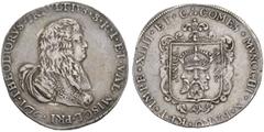 EUROPEAN COINS - VARIA ITALIA RETEGNO Filippo largo 1676. THEODORVS TRIVVLTIVS S R I ET VAL MISOL PRI. Busto a destra // COMES MVSOCHI X BARO RETIMPERIA XIIII ET C. Stemma coronato. CNI 18/21; M.I.R. 