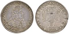 EUROPEAN COINS - VARIA ITALIA RETEGNO Antonio Gaetano Gallio/Trivulzio, 1679-1705. Quarto di Filippo 1686. ANT CAIERANVS TRIVVL S R I PRIN ET C. Busto a destra // COMES M XI BAR RETENNII IMPER XV ET C