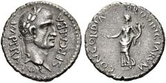 ROMAN COINS THE CIVIL WARS. THE GALBA COLLECTION. GALBA, AD 68-69. Denarius, Gallia (Narbo ?), April - October 68. AR 3.48 g. SER GALBA IMPERATOR Laureate head r. Rev. CONCORDIA - PROVINCIARVM Concord
