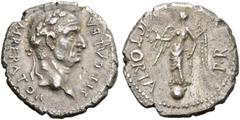 ROMAN COINS THE CIVIL WARS. THE GALBA COLLECTION. GALBA, AD 68-69. Denarius, Gallia (Narbo ?), April - October 68. AR 3.56 g. SER GALBA – IMPERATOR Laureate head r. Rev. VICTORIA - PR Victoria, wearin