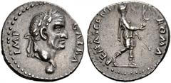 ROMAN COINS THE CIVIL WARS. THE GALBA COLLECTION. GALBA, AD 68-69. Denarius, Spain (Tarraco ?), April - late 68. AR 3.68 g. GALBA IMP Laureate head r., globe at point of bust. Rev. ROMA - RENASCENS Ro