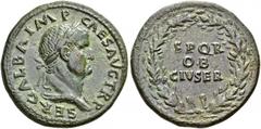ROMAN COINS THE CIVIL WARS. THE GALBA COLLECTION. GALBA, AD 68-69. Sestertius, June - August 68. AE 25.84 g. SER GALBA IMP - CAES AVG TR P Laureate, draped bust r. Rev. SPQR / OB / CIV SER within oak 