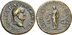 ROMAN COINS THE CIVIL WARS. THE GALBA COLLECTION. GALBA, AD 68-69. Sestertius, November 68. AE 25.99 g. SER GALBA IMP CAES AVG TR P Laureate head r. Rev. LIBERTAS - AVGVSTA / S - C Libertas, wearing l
