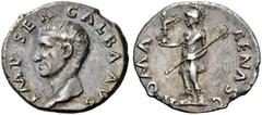 ROMAN COINS THE CIVIL WARS. THE GALBA COLLECTION. GALBA, AD 68-69. Denarius, July 68 - January 69. AR 3.49 g. IMP SER GALBA AVG Bare head l. Rev. ROMA - RENASC Roma, wearing short tunica and helmet, s
