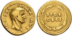 ROMAN COINS THE CIVIL WARS. THE GALBA COLLECTION. GALBA, AD 68-69. Aureus, July 68 - January 69. AV 7.09 g. IMP SER - GALBA AVG Bare head r. Rev. SPQR / OB CS within oak wreath. RIC 241, 164. BMC 313,
