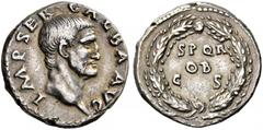ROMAN COINS THE CIVIL WARS. THE GALBA COLLECTION. GALBA, AD 68-69. Denarius, July 68 - January 69. AR 3.53 g. IMP SER GALBA AVG Bare head r. Rev. SPQR / OB / CS within oak wreath. RIC 241,167. BMC 314