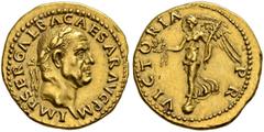 ROMAN COINS THE CIVIL WARS. THE GALBA COLLECTION. GALBA, AD 68-69. Aureus, July 68 - January 69. AV 7.23 g. IMP SER GALBA CAESAR AVG PM Laureate head r. Rev. VICTORIA - PR Victoria, wearing long dress