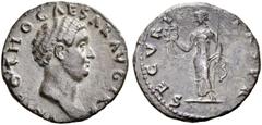 ROMAN COINS THE CIVIL WARS. OTHO, AD 69 (January 15 - April 17). Denarius. AR 3.03 g. IMP M OTHO CAESAR AVG TR P Bare head r. Rev. SECVRI - TAS PR Securitas, wearing long dress, standing l., holding s