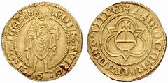 EUROPEAN COINS & MEDALS NETHERLANDS GRONINGEN No: 239 Schätzpreis/Estimate CHF 4000.- d=24 mm City Coinage. Florin d'or (14)88. Gothic legend: MONE. AVRE - GRONIGE'S'88. St. John standing // Gothic le