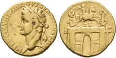 ROMAN COINS COINS OF THE ROMAN EMPIRE. NERO CLAUDIUS DRUSUS, father of Claudius, died 9 BC. Aureus, struck by Claudius, 41-42. AV 7.66 g. NERO CLAVDIVS DRVSVS GERMANICVS IMP Laureate head l. Rev. Triu