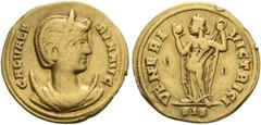 ROMAN COINS COINS OF THE ROMAN EMPIRE. GALERIA VALERIA, wife of Galerius Max. Aureus, Siscia, 308-309. AV 5.35 g. GAL VALE - RIA AVG Draped, facing bust on crescent, diademed head turned r. Rev. VENER