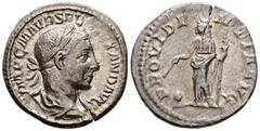 Imperio Romano ALEJANDRO SEVERO. Denario. (Ar. 2,56g/19mm). 222-228 d.C. Roma. (RIC 173). Anv: Busto laureado y drapeado de Alejandro Severo a derecha, alrededor leyenda: IMP C M AVR SEV ALEXAND AVG. 