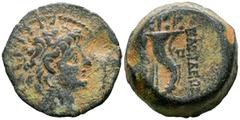 Grecia Antigua REYES SELEUCIDAS, Alejandro II Zabinas. Ae22. (Ae. 9,64g/22mm). 128-122 a. C. Antioquía en el Orontes. (Seaby 2237). Anv: Cabeza radiada y diademada de Alejandro II a la derecha. Rev: C