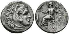Ancient Greek coins REYES DE MACEDONIA, Alejandro III. Dracma(Ar. 4,01g/18mm). 336-323 a.C. Magnesia. (Price 1951). MBC+.