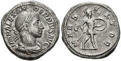 Imperio Romano SEVERUS ALEXANDER. Denarius. (Ar. 4.54g / 19mm). 231-235 AD Rome. (RIC 246). Anv: Laureate bust, draped and with cuirass of Alejandro Severo on the right, around the legend: IMP ALEXAND