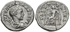 Imperio Romano SEVERUS ALEXANDER. Denarius. (Ar. 3.02g / 20mm). 222 AD Antioch. (RIC 298). Anv: Laureate and draped bust of Alejandro Severo on the right, around the legend: IMP SEV ALEXAND AVG. Rev: 