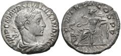 Imperio Romano SEVERUS ALEXANDER. Denarius (Ar. 2.81g / 18mm). 223 AD Rome. (RIC 32). Anv: Laureate and draped bust of Alejandro Severo on the right, around the legend: IMP CM AVR SEV ALEXAND AVG. Rev