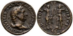 Roman Empire VITELLIUS. Medallion. (Ae. 19.27g / 33mm). 1500-1570. (Klawans 1, Paduan copy of a model by Giovanni Cavino). Anv: Laureate head of Vitellius on the right, around legend: A VITELLIVS GERM