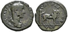 Imperio Romano ALEJANDRO SEVERO. Ae 23 (Ae. 7,66g/23mm). 222-235 d.C. Deultum, Tracia. (Varbanov 21312var). Anv: Busto laureado, drapeado y con coraza de Alejandro Severo, alrededor leyenda: IMP C M A