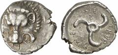 DYNASTS OF LYCIA. Trbbenimi, circa 390-375 BC. AR Tetrobol. Silver. 2.76 Grams. SNG von Aulock 4215. Good Very Fine.