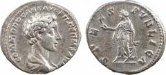 Commode César, denier, Rome, 175-176 A/COMMODO CAES AVG FIL GERM SARM Tête laurée à droite R/SPES PVBLICA Spes debout à gauche et tenant une fleur TTB+ Argent, 17,4 mm, 3,48 g, 12 h RIC.622
