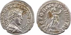 Roman imperial coins Élagabale, denier, Rome, 218-222 A/IMP CAES ANTONINVS AVG Buste lauré, drapé et cuirassé à droite R/VICTOR ANTONINI AVG Victoire à droite, tenant une palme et une couronne Argent 