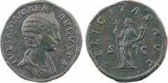Roman imperial coins Julia Mamée, sesterce, Rome, 228 A/IVLIA MAMAEA - AVGVSTA Buste diadémé et drapé à droite R/FELICITAS AVG/ S C La Félicité debout à gauche, tenant un sceptre et une corne d'abonda