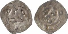 Feudal coins Normandie, au nom de Richard II ou Guillaume le Conquérant (?), denier aux trois frontons, s.d. (1035-1087) Rouen A/pseudo-légende Trois frontons de temple avec besant en cœur, posés en t