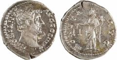 Roman imperial coins Hadrien, denier, Rome, 134-138 Hadrien, denier, Rome, 134-138 A/HADRIANVS AVG COS III P P Tête nue à droite R/MONETA AVG Argent 19,0 mm 3,12 g 6 h Moneta debout à gauche, tenant u
