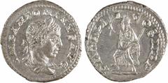 Roman imperial coins Élagabale, denier, Rome, 219 Élagabale, denier, Rome, 219 A/IMP ANTONINVS AVG Buste lauré à droite, drapé et cuirassé, vu de trois quarts en arrière R/P M TR P II COS II P P Argen