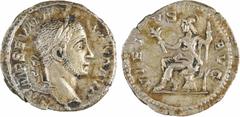 Roman imperial coins Sévère Alexandre, denier, Rome, 230 Sévère Alexandre, denier, Rome, 230 A/IMP SEV ALE - XAND AVG Tête laurée à droite R/VIRTVS AVG Argent 18,5 mm 3,10 g 7 h L'Empereur assis à gau