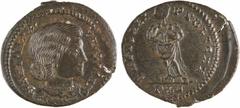 Roman imperial coins Fausta, nummus, Lyon, 326 Fausta, nummus, Lyon, 326 A/FLAV MAX - FAVSTA AVG Buste drapé à droite, les cheveux coiffés en chignon sur la nuque, vu de trois quarts en avant R/SALVS 