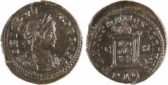 Roman imperial coins Crispus, nummus, Lyon, c.322 Crispus, nummus, Lyon, c.322 A/CRISPVS - NOB CAES Buste cuirassé et lauré à droite R/BEATA TRANQVILLITAS// C - R/ PLC Billon 19,1 mm 3,64 g 6 h Autel 
